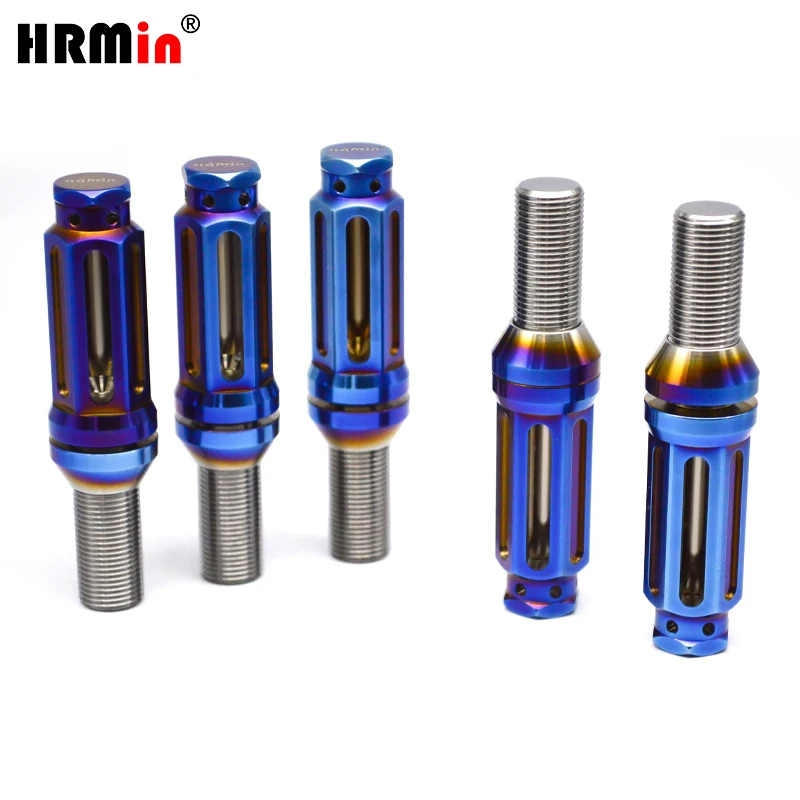 

HRMinTi6al4v M14*1.25/M12*1.5mm Gr.5 titanium bolt Factory Cone seat Long head wheel bolt hub bolt 20ps For BMW