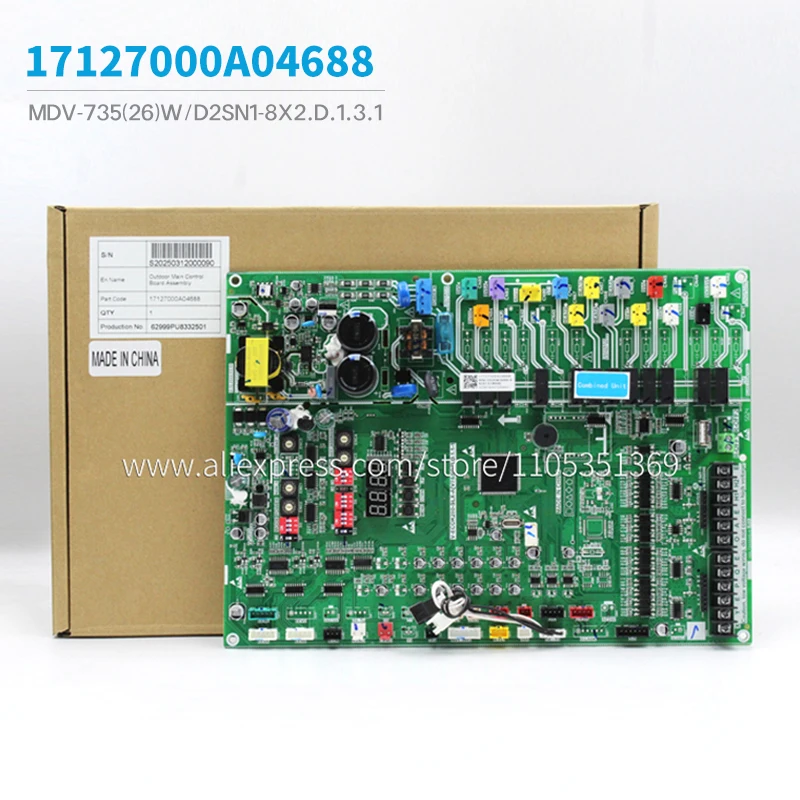Placa de control principal subconjunto 17127000A04688 MDV-735(26)W/D2SN1-8X2.D.1.3.1 para unidades exteriores de aire acondicionado Trane MDV VRF - Piezas de repuesto