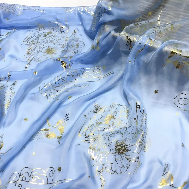 

Шифоновая ткань 30D бронзовая ткань Hanfu для платья танцевальной платформы ткань по метрам для шитья Diy чистый полиэстер материал