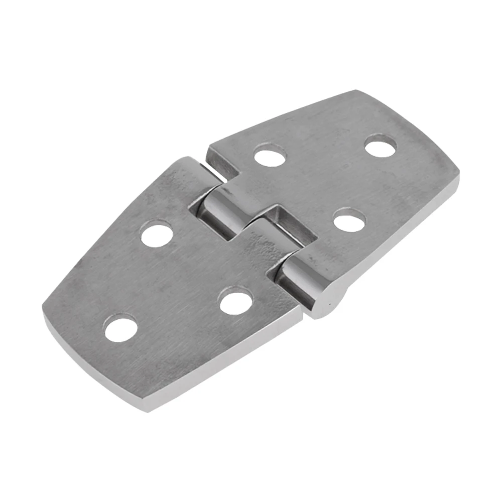 76*38mm 316 Stainless Steel Boat Hinges with 6 Holes Heavy Duty Casting Hinge Mirror polishing Marine Hinge