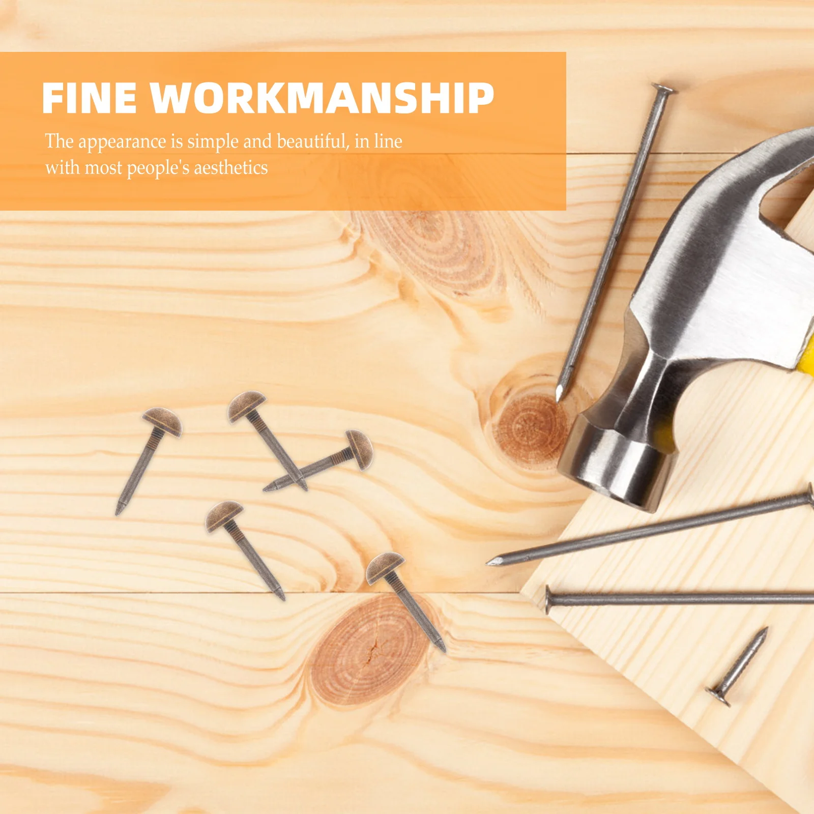 

20 шт., декоративные шпильки для дивана, медные гвозди для ремонта мебели, нежный материал, практичный, антикоррозийный, простой, красивый