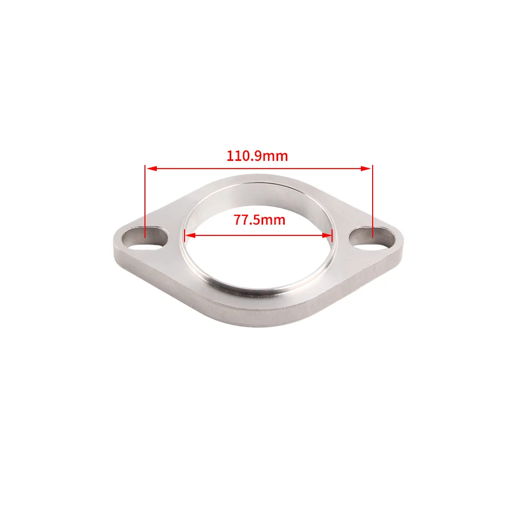 

3 inch stainless steel exhaust muffler weld flange exhaust pipe connection 77mm point