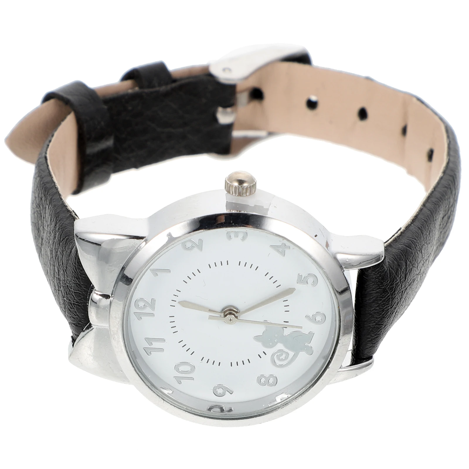 

Часы с принтом маленькой кошки для женщин, элегантные кварцевые наручные часы, изящные женские повседневные часы, изысканный женский декор