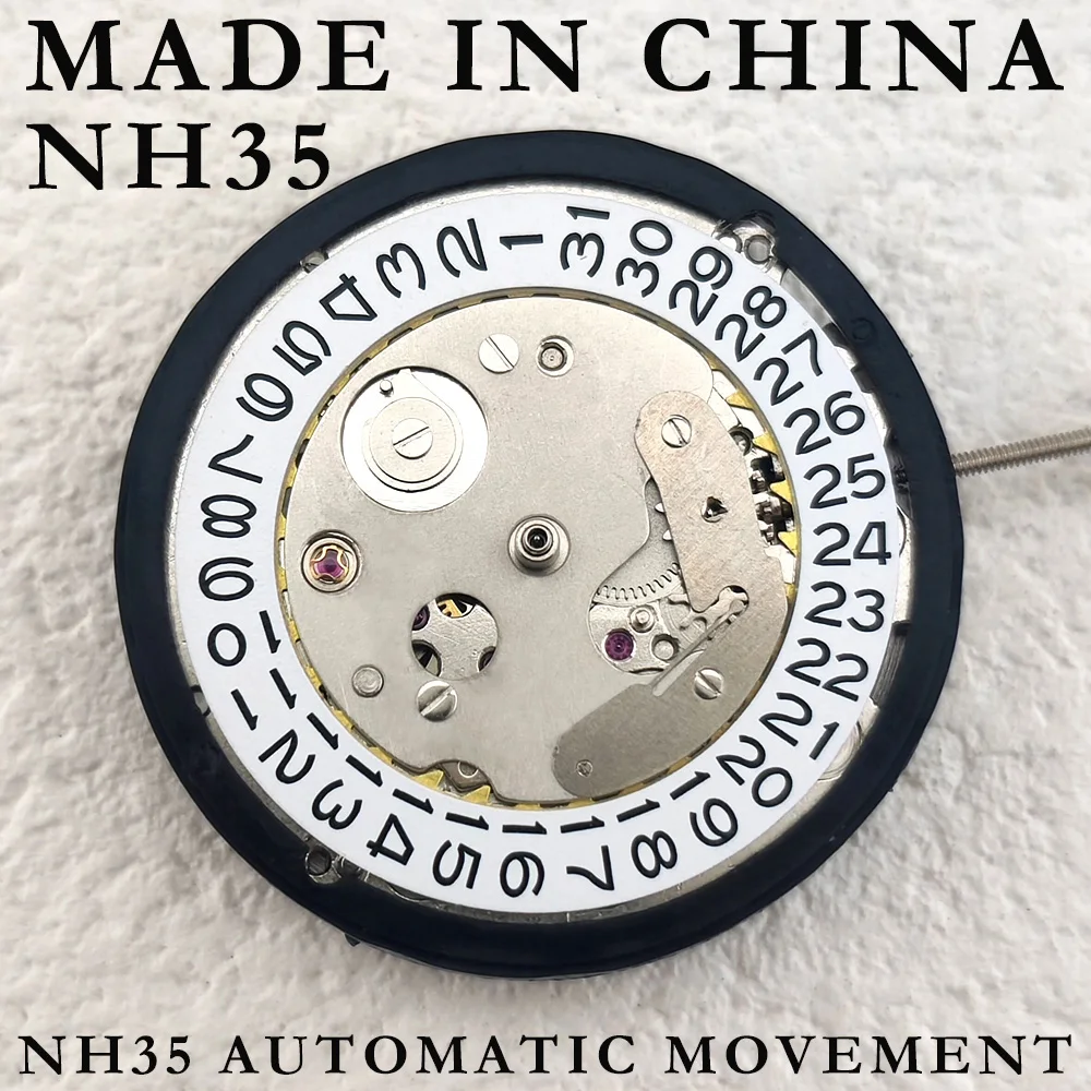 Made in China NH35A NH36A Movement Single Calendar Dual Calendar Replaces Japanese NH35/36A Movement Watch Accessories