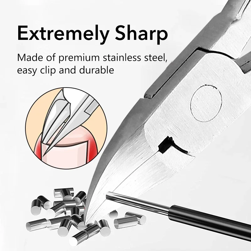 Toe Nail Clippers Nail Correction Thick Ingrown Toenails Nippers Dead Skin Nail Art Pedicure Care Plier Cutter Scissor Tool