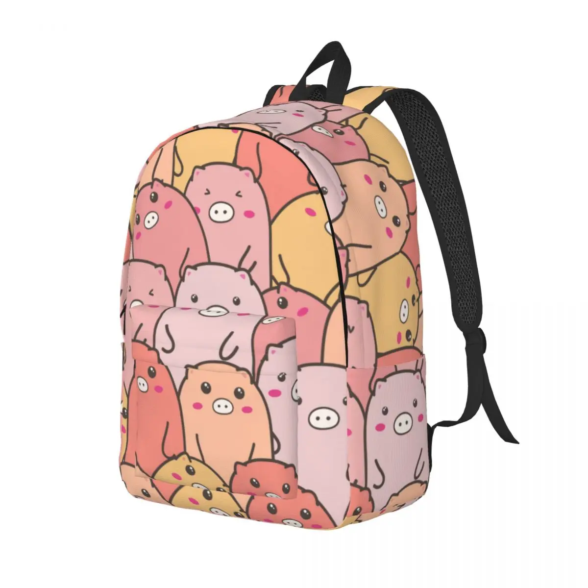 Laptop Backpack Unique Cute Pig School Bag Durable Student Backpack Boy Girl Travel Bag