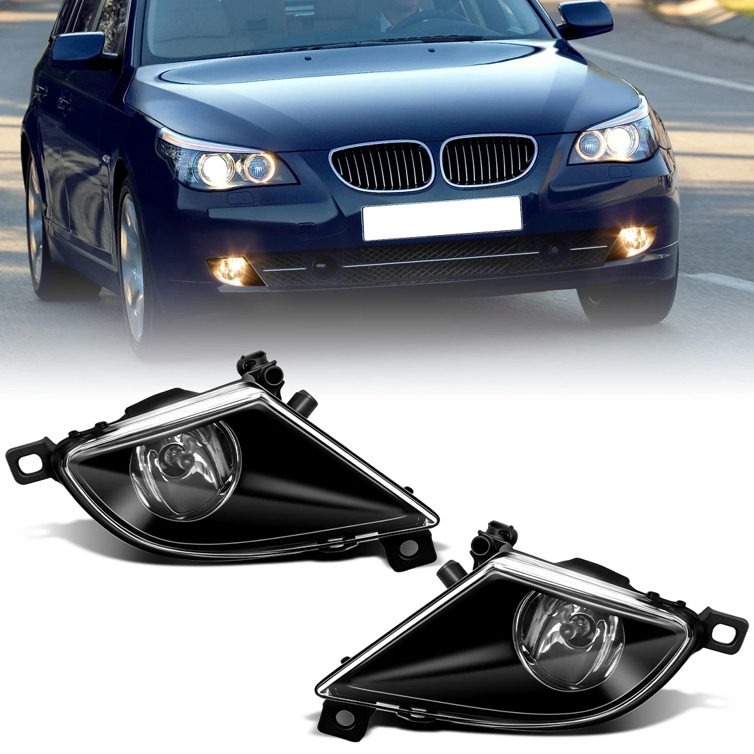 

Передний противотуманный фонарь в сборе для BMW 5 серии E60 E61 525I 528I 528Xi 530I 2008-2010, светодиодный противотуманный фонарь, 63177177711