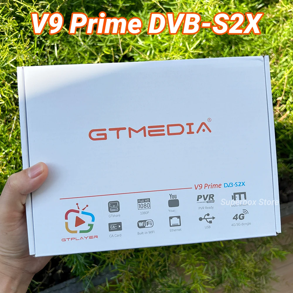 Sale GTmedia V9 Prime DVB-S2X Satellite Receiver Built-in WiFi HEVC Support CA Card Full HD 1080P PVR Ready Set Top Box