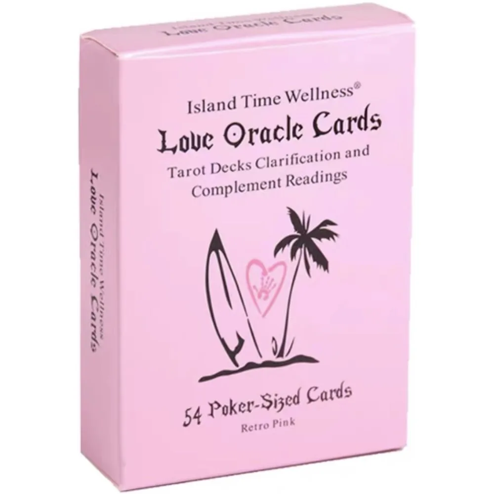 Pink Island Time Love Oracle Cards Tarot Divination Deck English Vision Edition Gra planszowa na imprezę