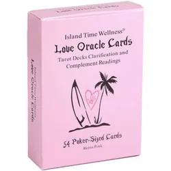 Pink Island Time Love Oracle Cards Tarot Divination Deck English Vision Edition Gra planszowa na imprezę