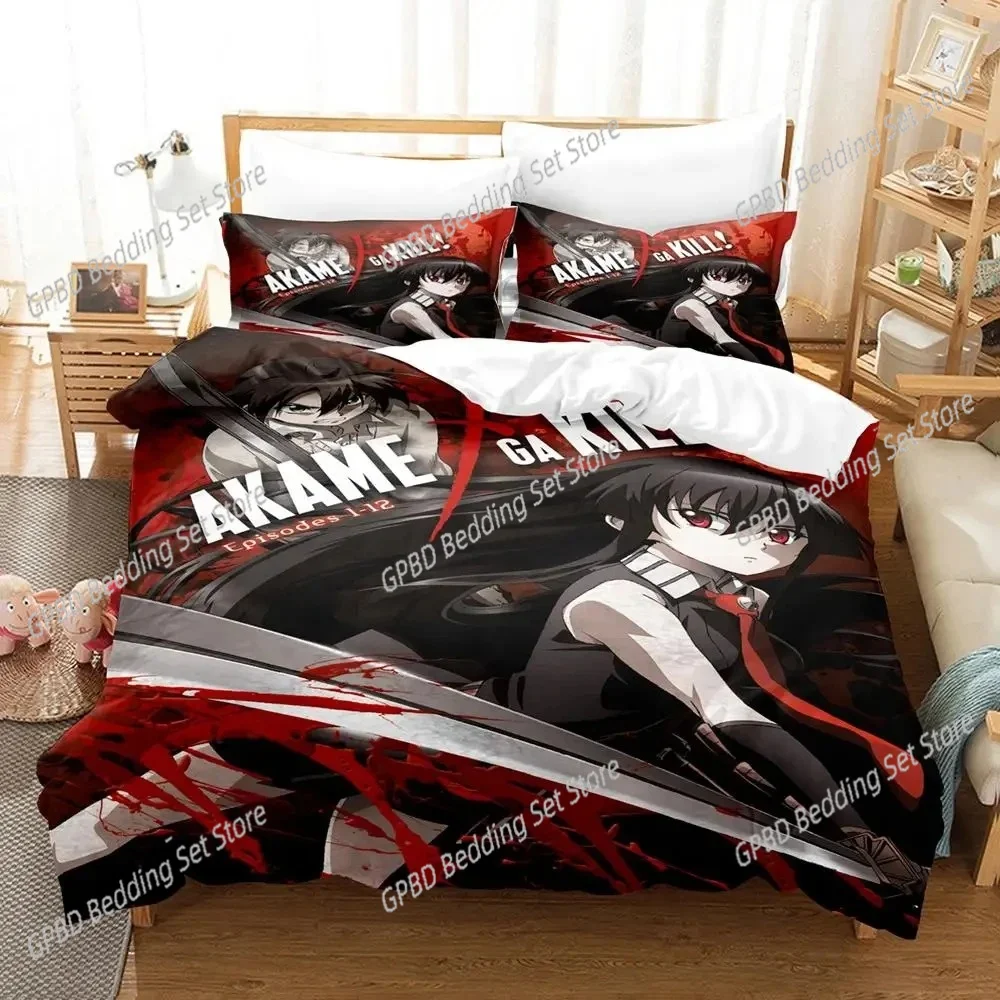 

Fashion 3d Print Anime Akame ga Kill Bedding Set Boys Girls Twin Queen Size Duvet Cover Pillowcase Bed Kids Adult Home Textiles