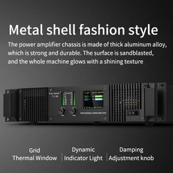 Class AB Pure Post-Stage Power Amplifier Professional Audio DJ Equipment For Audio Subwoofer Speakers Stage Wedding KTV Home Use