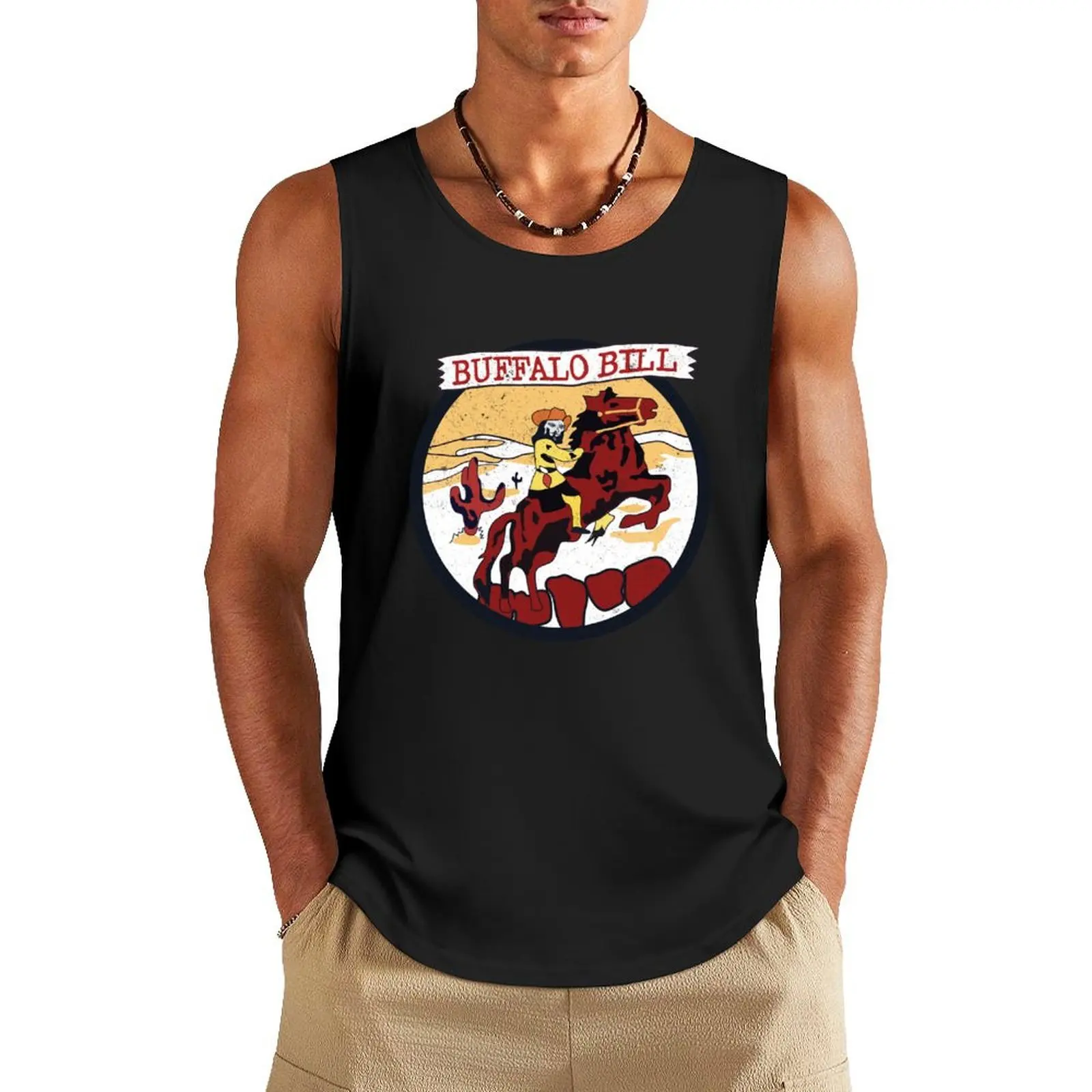 Buffalo Bill - Priest Version Tank Top gym sleeveless gym shirts male Men's cotton t-shirt