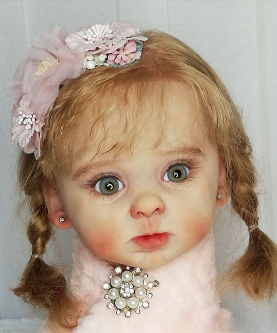 

NPK 24'' Unfinished Doll Parts Reborn Doll Kit Adelaide Limited Edition Toddler Size Blank Doll Kit for Girls Name on The Neck