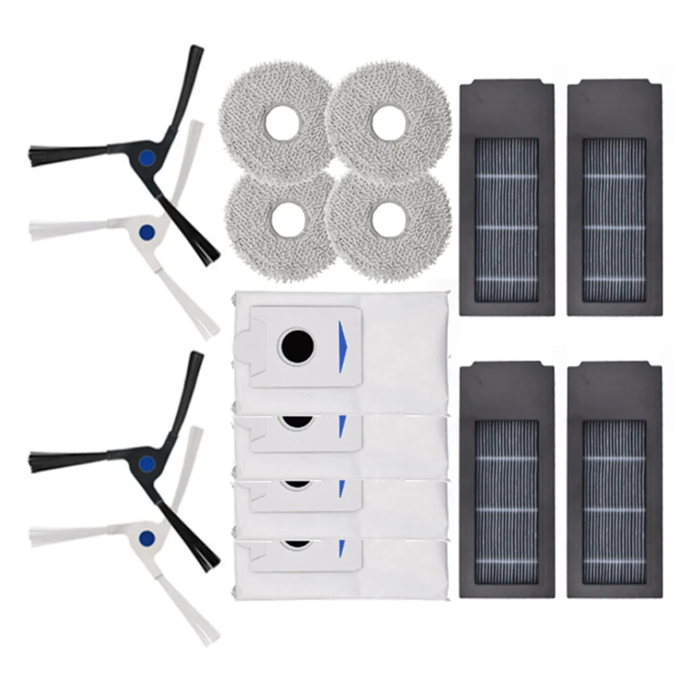Kit de cepillos laterales de filtros, juego de paños de limpieza para Ecovacs, accesorios para aspiradora DEEBOT X2, X2 Pro, DEX86