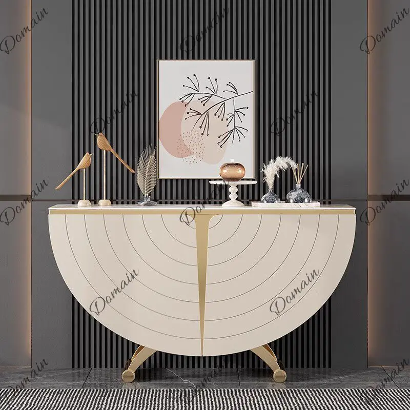 Modern Slate Sideboard Cabinet Luxury Storage Buffet for Living Room Entryway