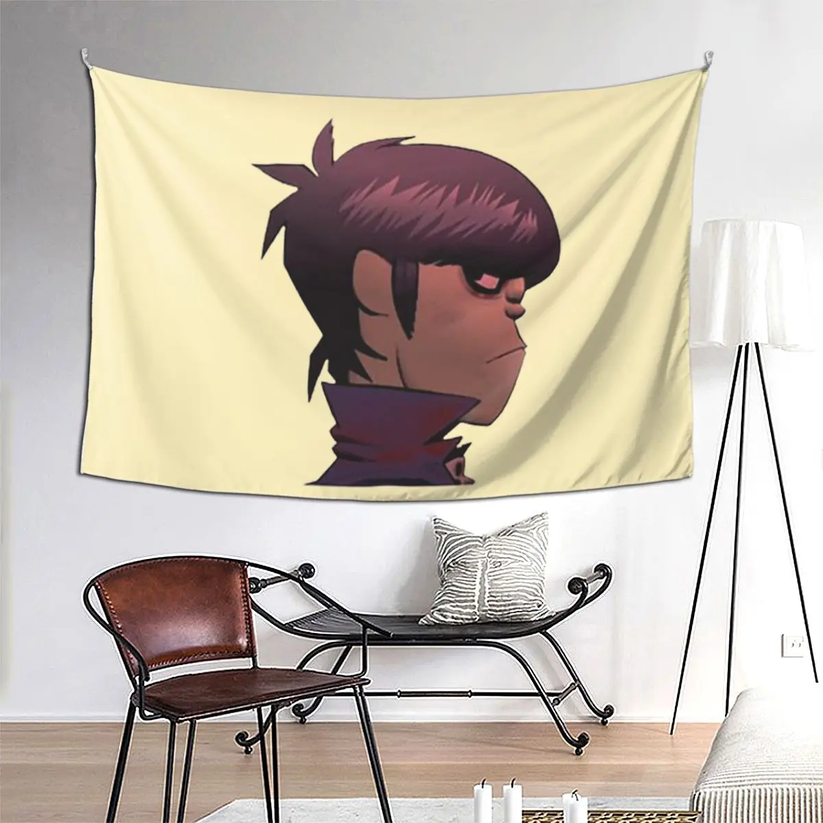 

Gorillaz Tapestry Hippie Wall Hanging Aesthetic Home Decor Tapestries for Living Room Bedroom Dorm Room