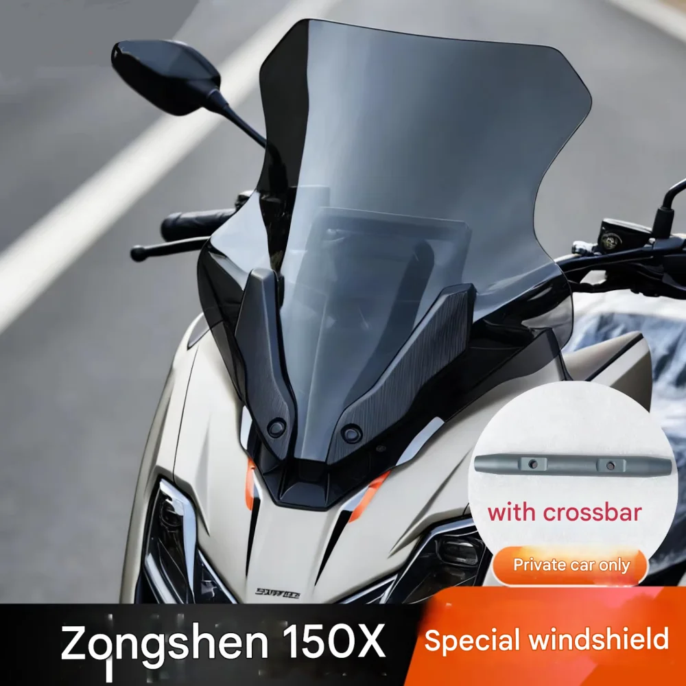 For Zontes 150X Motorcycle Front Windshield Modification Accessory Unique Design for Enhanced Riding Experience