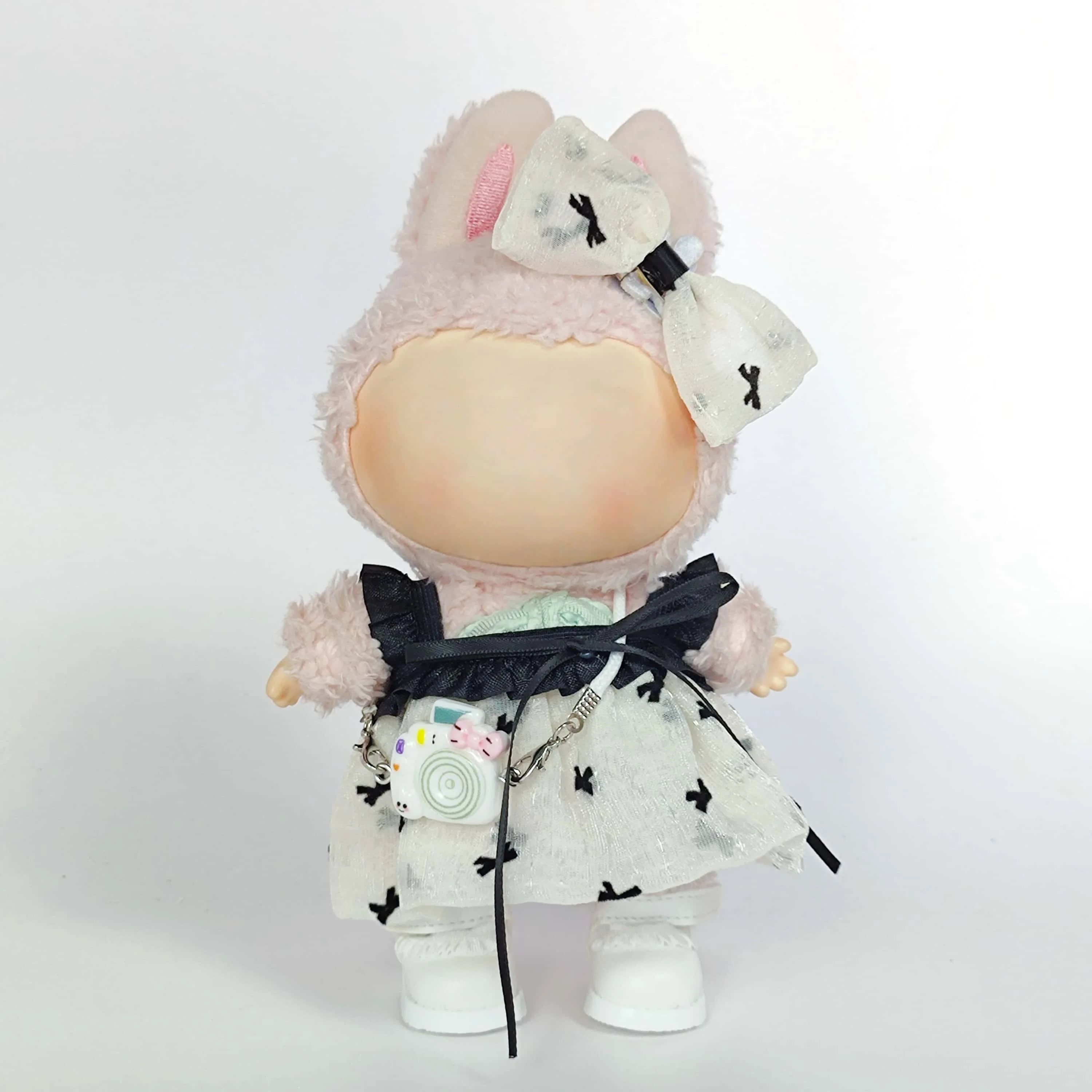 

17cm Mini Plush Doll'S Clothes Outfit Accessories For Korea Kpop Exo Labubu Idol V1 V2 Strap skirt set Clothing Gift