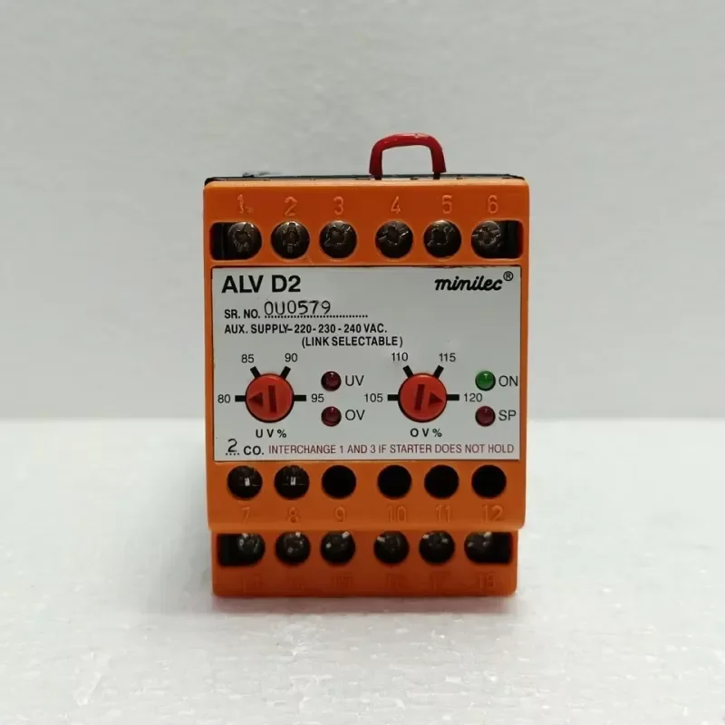 New, Ready Stock Brand New Minilec ALV-D2 Phase Failure Relay 3 PHASE Voltage Relay for Plc