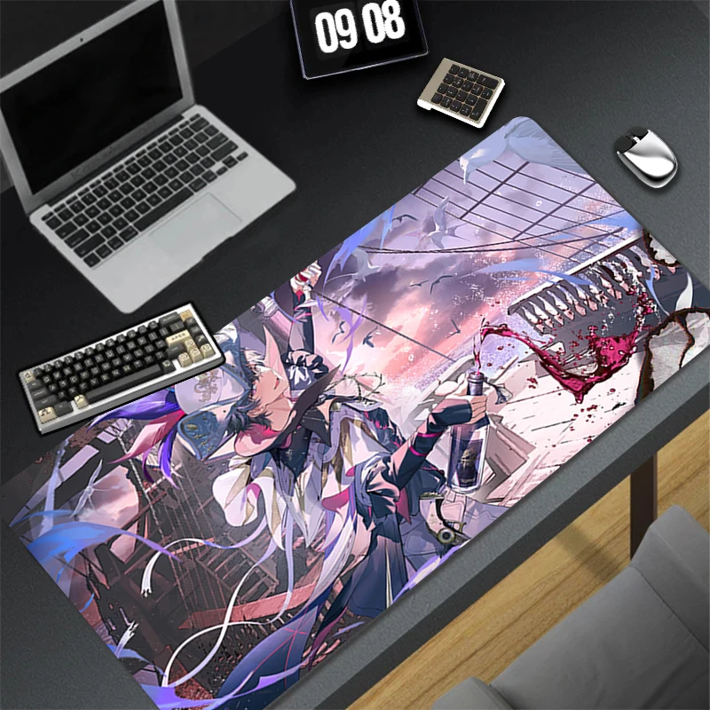 منصات الماوس حصيرة مكتبية حامي الألعاب Wuthering Waves Brant Mousepad مكتب ديكور للطاولات لوحة المفاتيح لوحة طويلة ألعاب الكمبيوتر الحصير