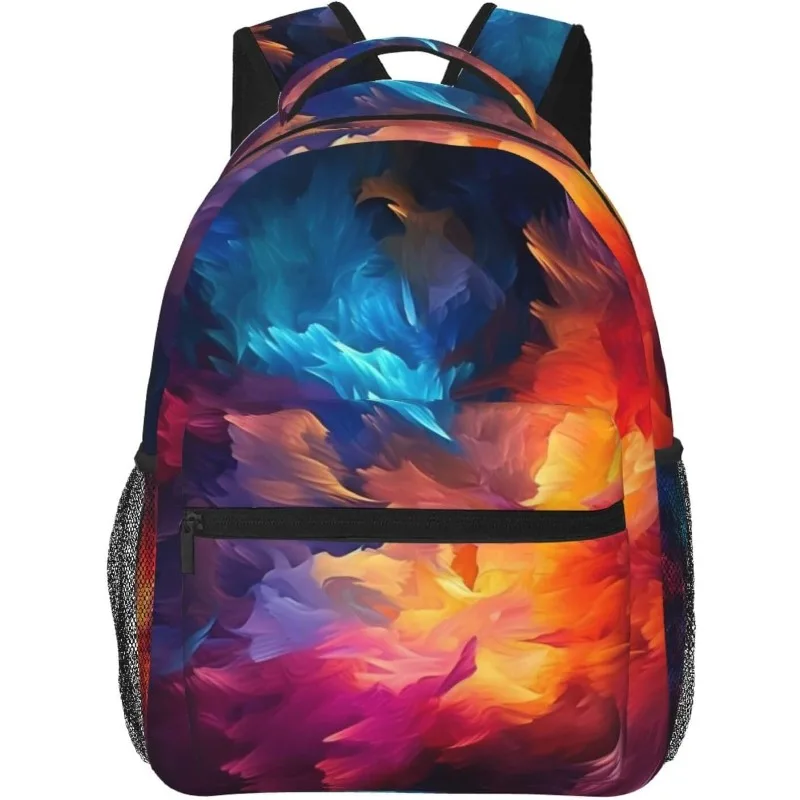 

laptop bag back to school Classic Starry Sky Prints Lightweight Laptop Backpack Lightweight Multipurpose Travel Casual Daypack U