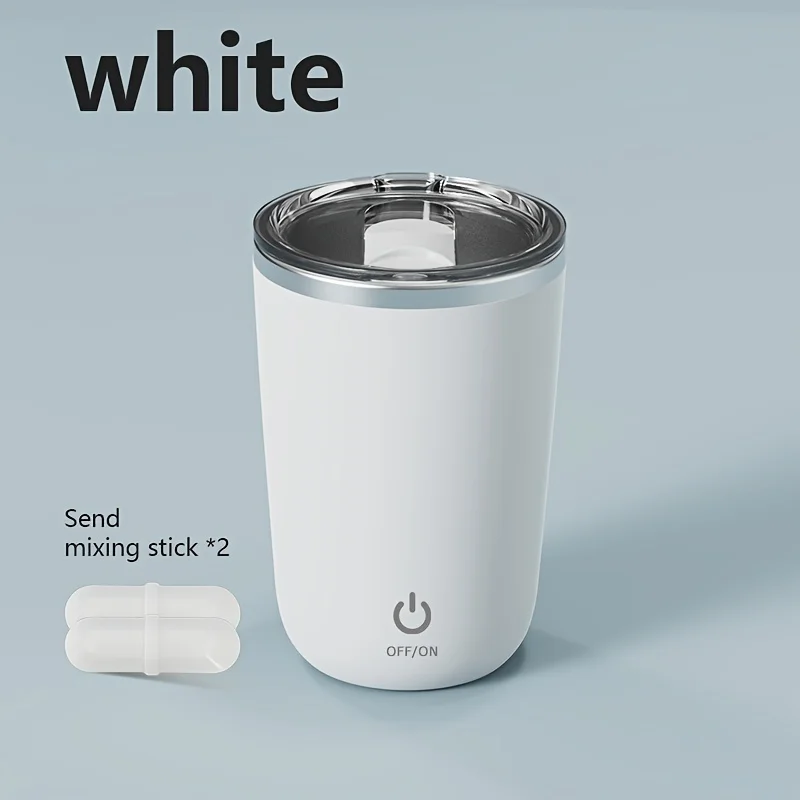 304 Stainless Steel  Milk Cup  USB Charging, Lazy Stirring, Waterproof & Mute - Enjoy Your Coffee!