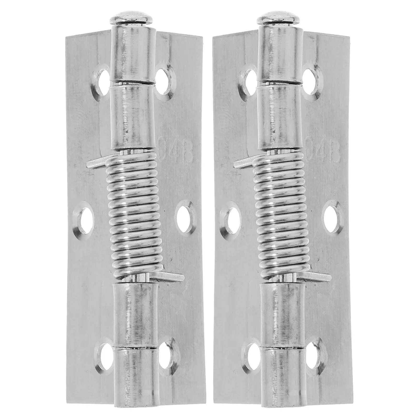 2Pcs Self Closing Door Hinges Automatic Heavy Duty Stainless Steel Spring Hinges Replacement for Wood Screen Bathroom Laundry