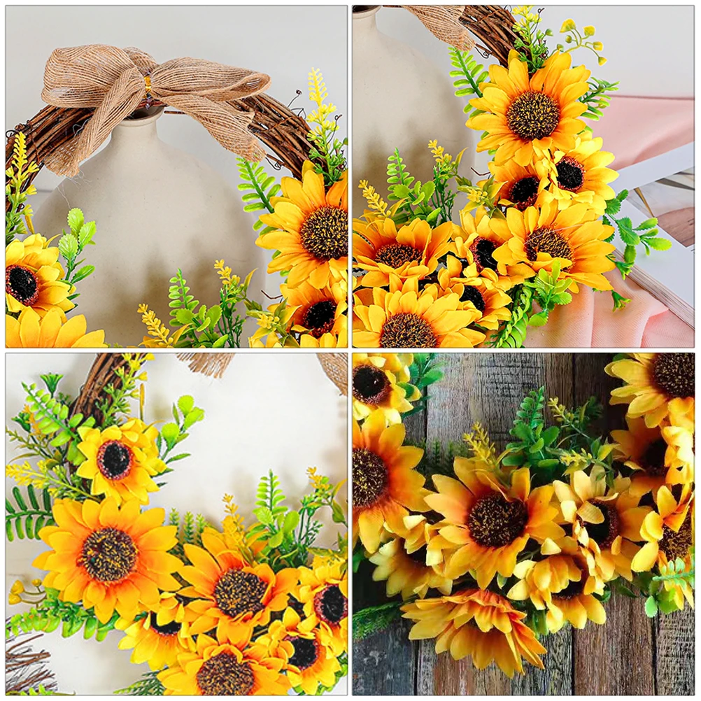 

1pc 30Cmartificial Floral Artificial Artificial Garland Flower Hanging Wreath Wall Hanging Flower Garland Wreath