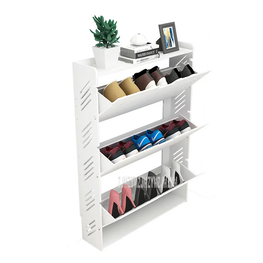 

Turnover Shoes Cabinet Europe Modern Style Doorway Shoes Storage Cabinet Organizer Home Furniture S/L Size