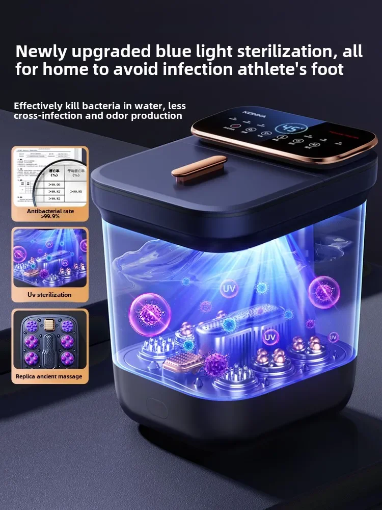 

Электрическая массажная ванна для ног для подогрева ванны для ног с постоянной температурой для нового дома 2024, полностью автоматическая ванна для ног