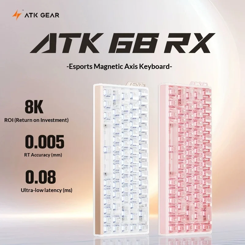 ATK 68RX Magnetic Axis Gaming Keyboard Wired 008Ms Low Latency Self Developed Solution General For Desktop Computer Valorant