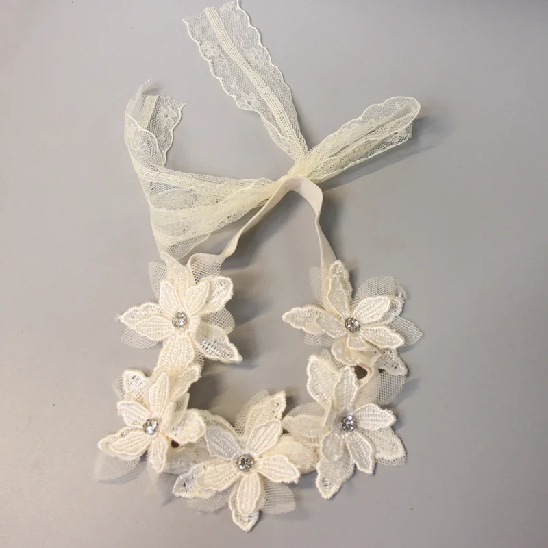 Lace Ribbon Bow Headband DIY Jewelry Children Photographed Props Hair Accessories Kids Flower Headwear Hair Bands Gifts