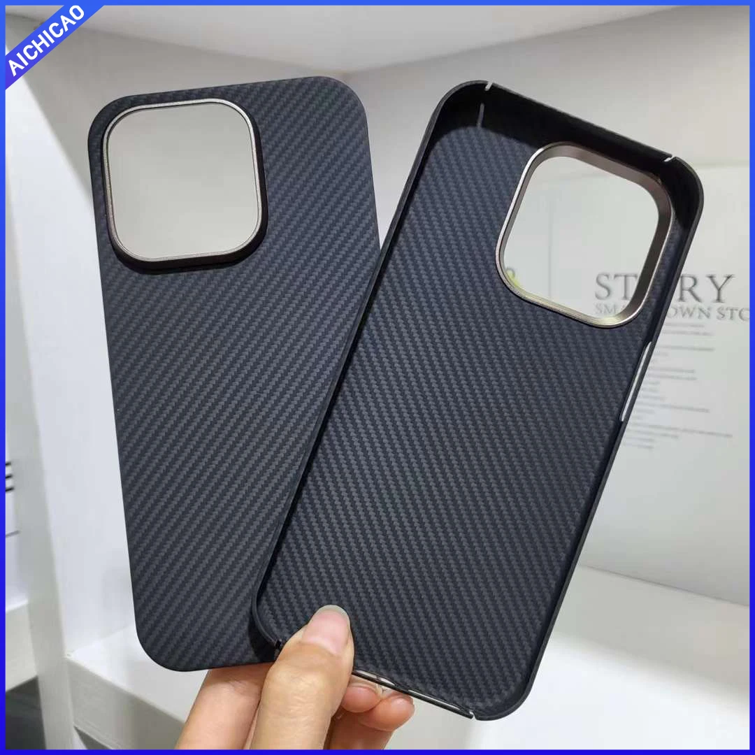 

ACC- Carbon Fiber Phone Case for iPhone 15 Promax aramid fiber ultra-thin anti-fall business iponne 15 Plus shell