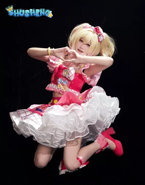 Love Live! Tenue de scène cosplay Uehara Ayumu du club d'idols du lycée Nijigasaki, version théâtrale d'Halloween, robe et jupe à volants