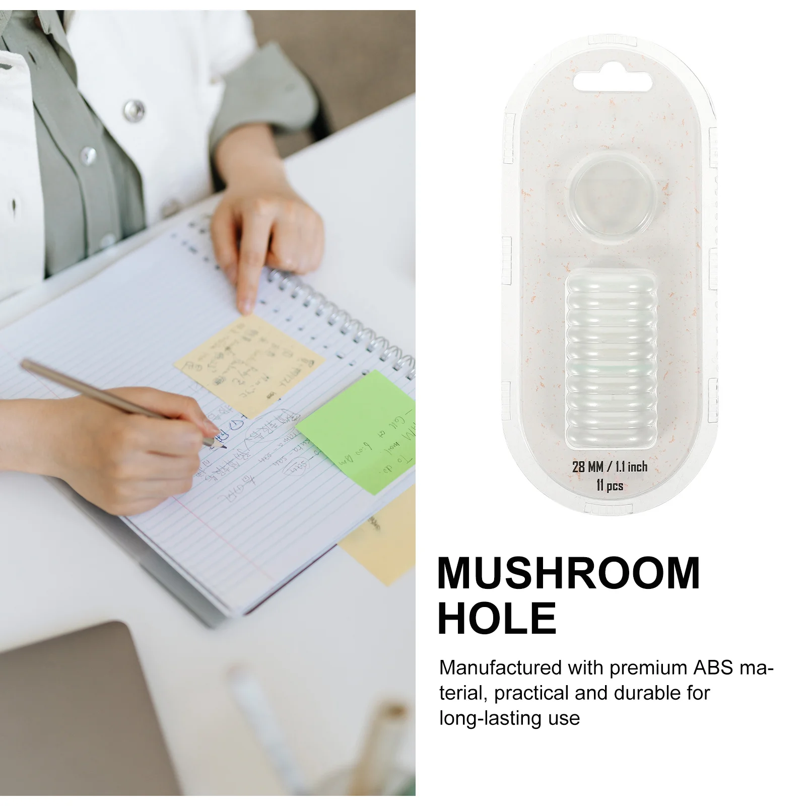 55 قطعة أقراص Discbound مقاطع الموثق أجهزة الكمبيوتر المحمولة البلاستيك ملزمة واضحة DIY بها بنفسك مخطط الزاوية المستديرة Abs المواد دفتر #6