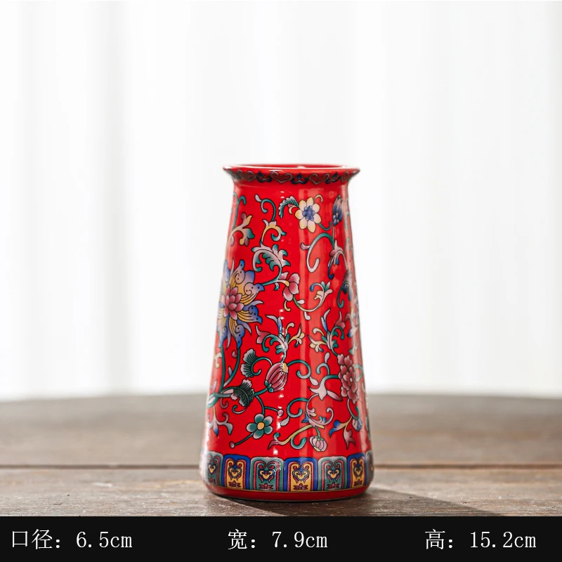 

Ceramic vase simple style enamel creative flower arrangement ornaments decorations flower vase living room decoration