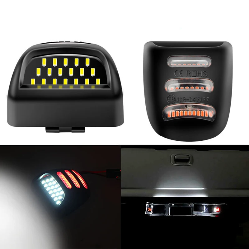 

LED License Plate Light 6000K Red White For Chevrolet Avalanche Silverado GMC Sierra 1500 2500 3500 Suburban Tahoe Yukon XL