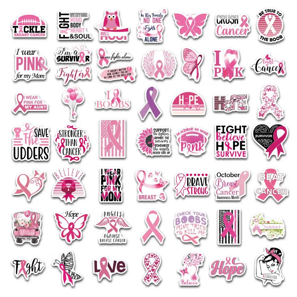 Pink Ribbon Car Stickers Fight Breast Cancer Awareness Stickers Breast Cancer Awareness Pink Ribbon Car Decals Support Stickers