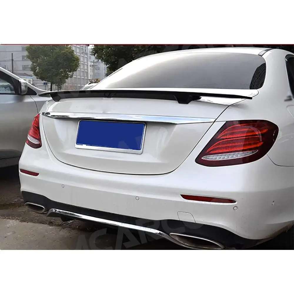 

JMCARCOOL For Benz E Class W213 E63 AMG Sedan 2017 2018 2019 Rear Trunk Spoiler Wing Carbon Fiber FRP Car Accessoreies