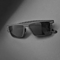 Matt Carbon Fiber Sunglasses UV400 Polarized Outdoor Bright Full Carbon Fiber Sunglasses for Driving Sports Gafas de sol