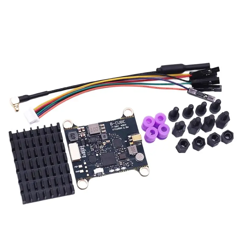 

【SLEEK 】Для дальнего радиоуправляемого самолета FPV Drone 5.8G VTX 2500Mw 48CH видеопередатчик входного напряжения