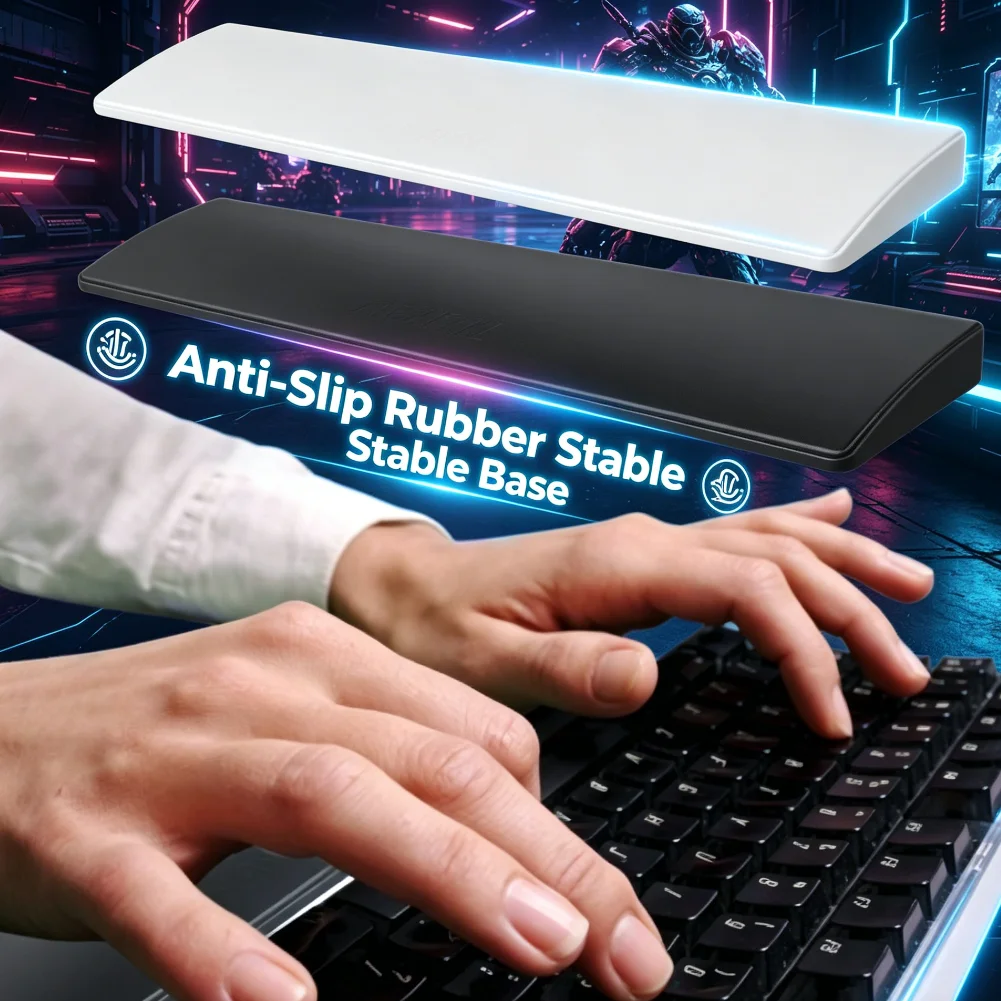 Keyboard Wrist Rest Pad Ergonomic Office Typing Protect Relax Wrist Memory Foam Laptops Mouse Mat Computer Notebook Hand Support
