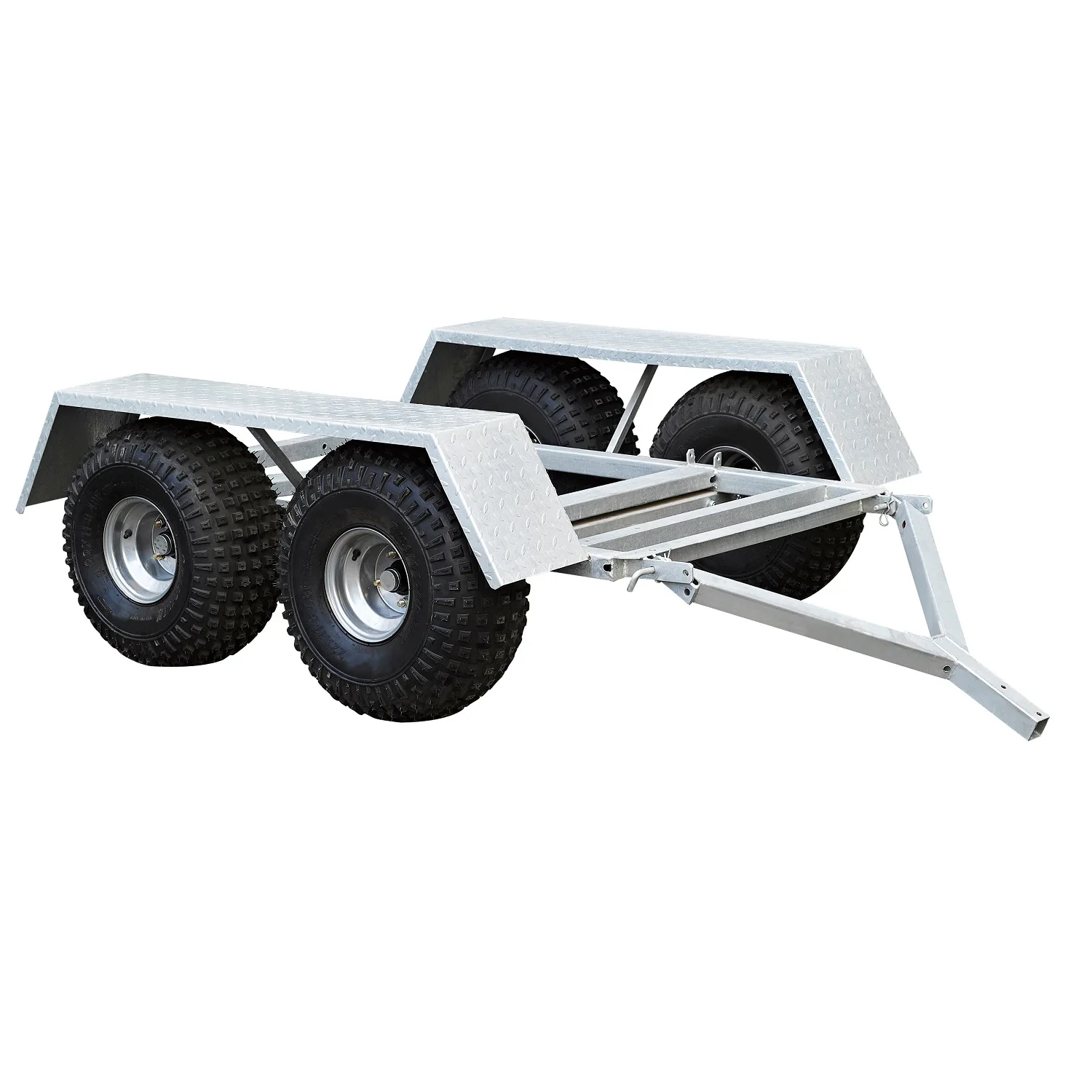 Best Quality CE Certificated Galvanized ATV Box Trailer with Ladder Rack & Water Tank