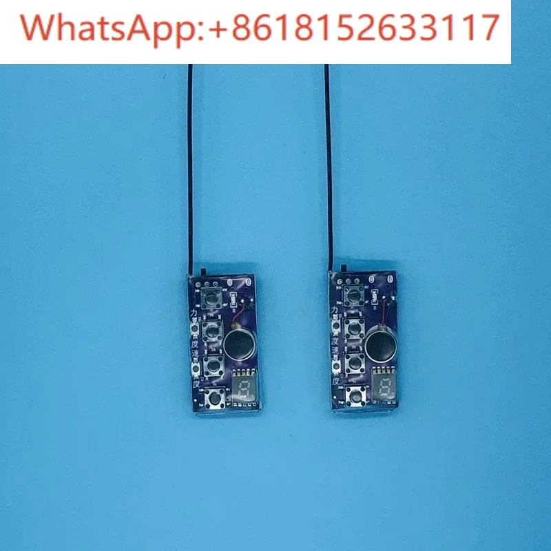 Miniature straight row 4-key two-way vibration reminder 4-key beeper