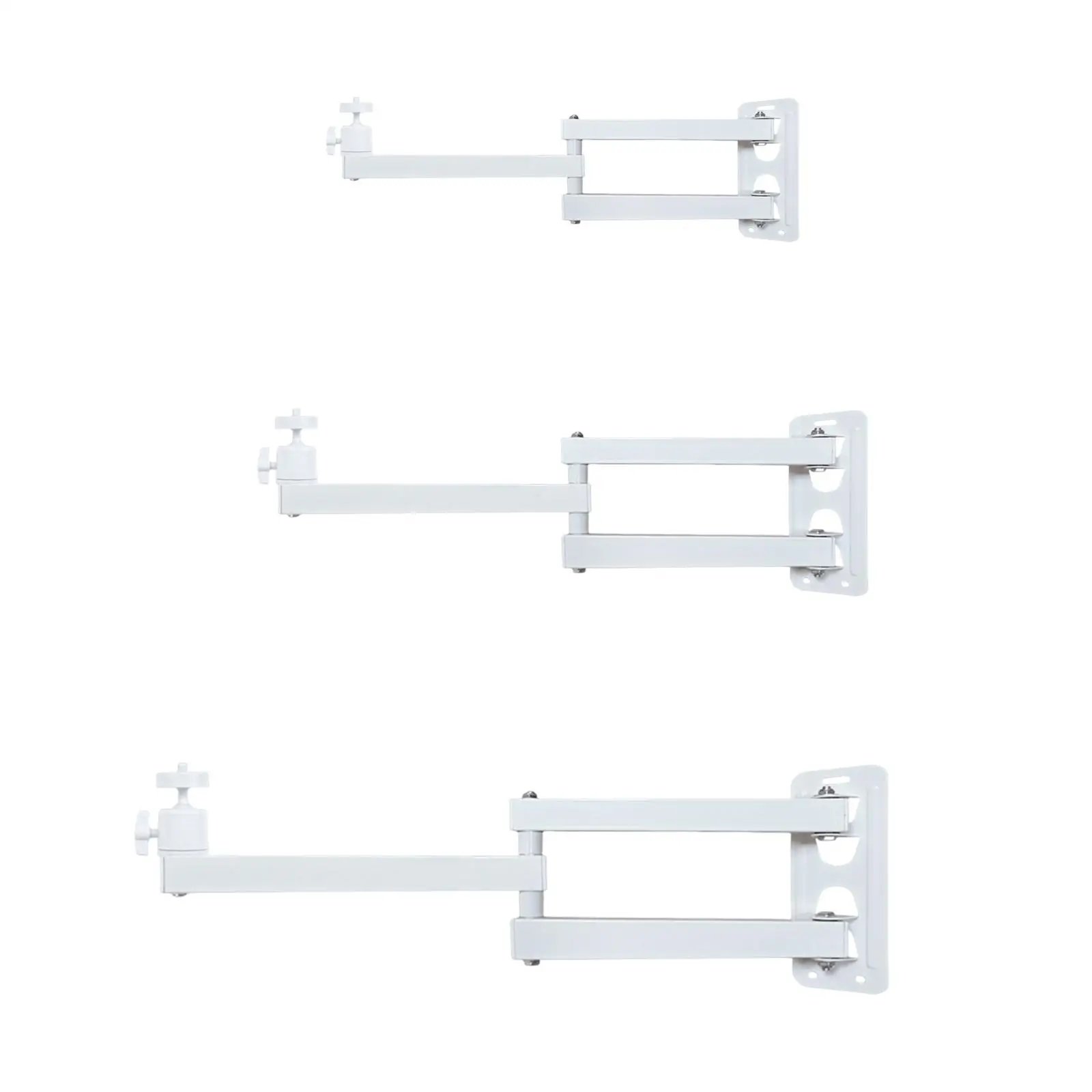 Projector Wall Mount Bracket Heavy Duty Adjustable Metal Projector Shelf 1/4