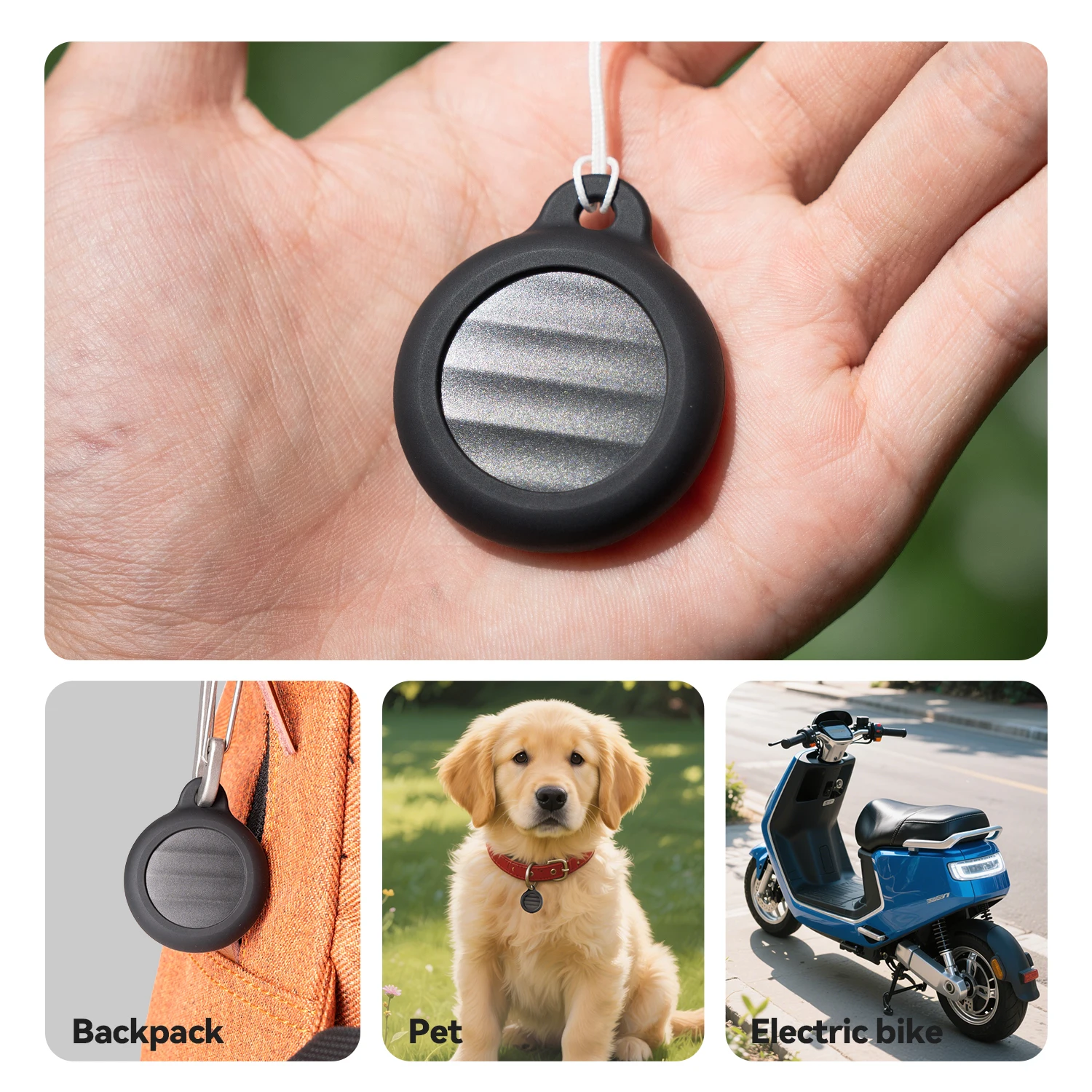 ROCKBROS Kids Pet Retriever Mini Gps Tracker System FindMy App Air Tag Key Bluetooth Sound Navigation Anti-theft Remote Tracker