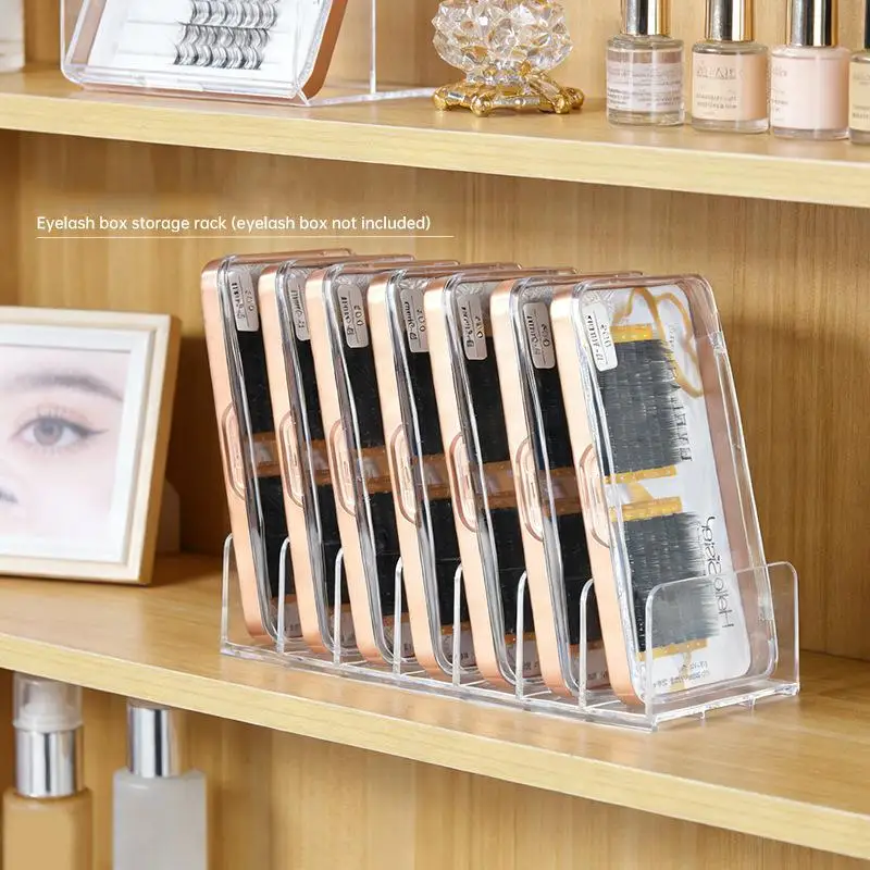 Eyelash Extension Supplies Organizer False Eyelashes Storage Box Lash Accessories Case Display Stand Makeup Blusher Cosmetic Rac