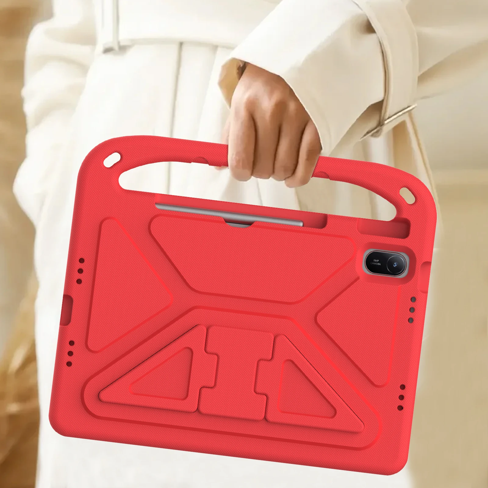 

Противоударный детский чехол для планшета EVA для Huawei MatePad SE 11, 2024 дюйма, блестящий чехол с ручкой и подставкой