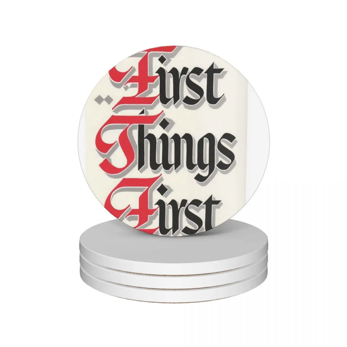 

First Things First Ceramic Coasters (Set of 4) bulk for cups set Coasters